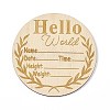 Wooden Hello World Baby Photo Props WOOD-D023-05-1