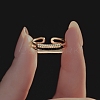 925 Sterling Silver Cuff Rings for Women RJEW-U046-02G-1