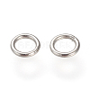 304 Stainless Steel Round Rings X-STAS-S066-16-6mm-2