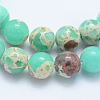Synthetic Imperial Jasper Beads Strands G-F531-6mm-H09-3