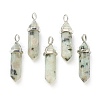 Natural Sesame Jasper Pointed Pendants X-G-M378-01P-A11-1