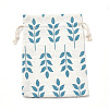 Polycotton(Polyester Cotton) Packing Pouches Drawstring Bags ABAG-S003-05F-2