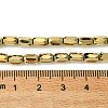 Electroplate Glass Beads Strands GLAA-Q101-02A-FP01-4