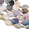 Natural Banded Agate Beads Strands G-A321-E03-01A-3