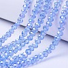 Electroplate Glass Beads Strands X-EGLA-A034-T10mm-B09-1