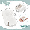 Square Paper Storage Gift Boxes with Clear Visible Window CON-WH0095-65B-2