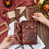 Rectangle PU Leather Medieval Waist Belt Bag with 2Pcs Glass Potion Bottles AJEW-WH0752-297B-3