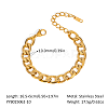 10MM Stainless Steel Curb Chain Bracelets for Unisex OZ3684-6-1