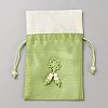 Rectangle Cloth Packing Pouches ABAG-WH0038-64C-1