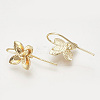 Brass Ear Stud Findings X-KK-T027-116G-2