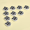 10Pcs Food Grade Eco-Friendly Silicone Beads SIL-CA0001-98-3