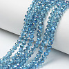 Electroplate Glass Beads Strands EGLA-A034-T4mm-I04-1