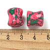 Synthetic Ruby in Zoisite Ear Gauges Flesh Tunnels Plugs EJEW-P293-02D-3