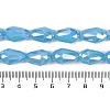 Opaque Solid Color Electroplate Glass Beads Strands EGLA-N013-P6mm-B10-4