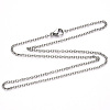304 Stainless Steel Cable Chain Necklace NJEW-S420-007A-P-3