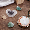 Heart Natural Selenite Decorative Bowls AJEW-WH0460-043A-4