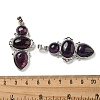 Natural Amethyst Pendants G-Q158-04A-4