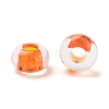 Transparent Acrylic European Beads TACR-P009-C01-09-2