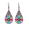 Bohemian Alloy Enamel Dangle Earrings FS-WG2DAA9-16-2
