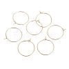 Ion Plating(IP) 316L Surgical Stainless Steel Hoop Earring Findings STAS-G130-03G-21MM-1