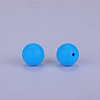 Round Silicone Focal Beads SI-JX0046A-132-2