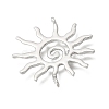 Hammered Alloy Pendants PALLOY-B016-03A-P-2