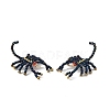 Glass Seed Beaded Pendants PALLOY-MZ01425-1