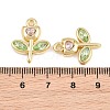 Alloy & Glass Pendants GL-CBA415D-25G-3
