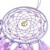 Woven Web/Net with Feather Hanging Ornaments HJEW-G025-03C-2