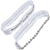 Lace Elastic Bridal Garters AJEW-WH0258-224-1