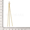 Brass Micro Pave Clear Cubic Zirconia Big Pendants KK-G510-17G-3