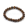 Natural Tiger Eye Bead Stretch Bracelets BJEW-K212-B-028-4
