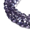 Electroplate Transparent Glass Beads Strands LS-EGLA-A035-T4mm-A15-3