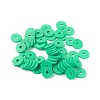 Flat Round Handmade Polymer Clay Beads LS-CLAY-R067-8.0mm-06-4