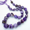 Nuggets Natural Dyed Agate Graduated Beads Strands G-L456-03A-2