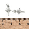 SHEGRACE Brass Micro Pave Cubic Zirconia Pendants XGRQ3D285-480P-3