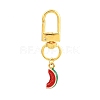 6Pcs Alloy Enamel Fruits Pendant Decorations HJEW-JM04032-4