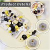 20Pcs 5 Colors Imitation Mink Fur European Beads FIND-PA0001-62A-7