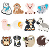 Cartoon Animals Silicone Beads SIL-TA0002-70-2