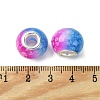 Two Tone Glass European Beads GPDL-K003-01D-3