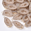 Druzy Resin Links connectors RESI-S383-027E-1
