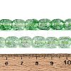 Transparent Crackle Glass Beads Strands GLAA-Q108-04A-05-4