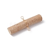 Wooden Sticks Connector Charms PALLOY-JF03394-02-4