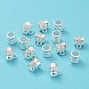 Tibetan Style Alloy Tube Bails TIBE-30047-S-RS-2