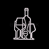 Wine Glass Frame Carbon Steel Cutting Dies Stencils DIY-F028-76-2