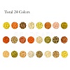 600G 24 Colors Glass Seed Beads SEED-JP0008-03-4mm-2
