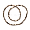 Electroplated Synthetic Non-magnetic Hematite Beads Strands G-A234-G03-01F-2