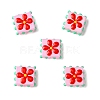 5Pcs Handmade Lampwork Enamel Beads LAMP-YW0004-06B-1