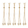 Rack Plating Adjustable Brass Slider Bracelets YS-TAC0001-13G-2
