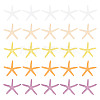 GOMAKERER 20Pcs 5 Colors PVC Starfish Display Decorations DJEW-GO0001-04-1